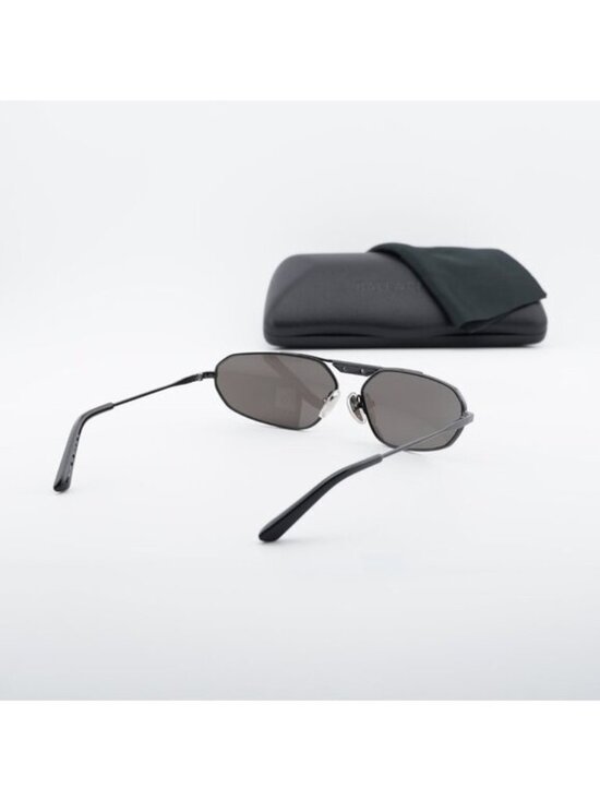 Balenciaga BB0245S 001 Geometric Sunglasses - Grey/Grey main image 9